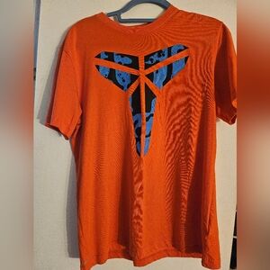 Nike Kobe Bryant Poison Dart Frog Orange & Blue Basketball T-Shirt Size med